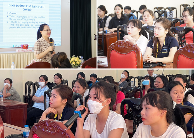 Tập huấn về Dinh dưỡng từ chuyên gia Nguyễn Thị Thu Liễu – Phó Trưởng khoa Dinh dưỡng Bệnh viện Phụ sản Trung Ương