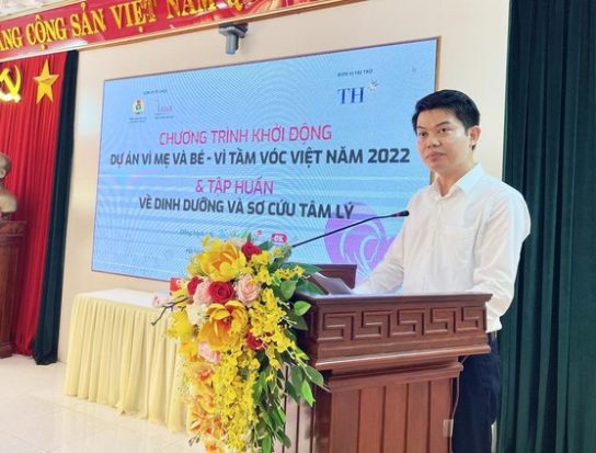 Ông Nguyễn Minh Hoàng – Quản lý Chương trình của Quỹ Vì Tầm Vóc Việt tuyên bố khởi động dự án